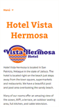 Mobile Screenshot of hotelvistahermosa.com